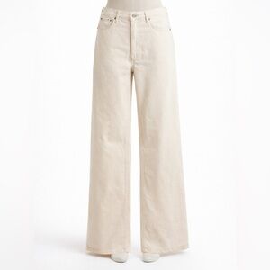 Rag & Bone Cream Wide Leg Pants 
 High Rise GUC Size 32